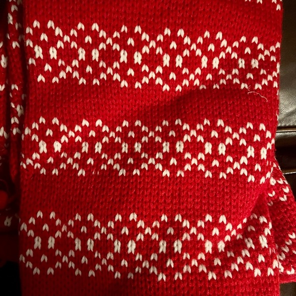 NWT  48in Fair Isle Christmas Tree Skirt with Tassels Red/White - Wondershop - Picture 5 of 7